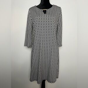 Tacera Black & White Shift Dress – Size Large